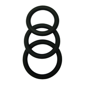 SuperLove Cock Ring Set Black 3 Pack