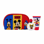 Disney Mickey Mouse darilni set toaletna voda 50 ml + gel za prhanje 100 ml + kozmetična torbica za otroke