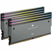 DDR5 64GB 6000MHz CL30 KIT (2x32GB) Corsair RGB Dominator Titanium EXPO 1,4V siva (CMP64GX5M2B6000Z30)