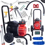 Rosfix Set Airless Brizgalna Naprava Strong Storm 1100 RSS05 – 3500W, 22MPA, 18L/min, 21m Cev, Pistolet, Filtri, Čistilni Set, (5000212320)