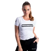 BrainMax majica s črto ženska bela Velikost: S