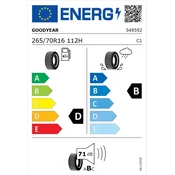Goodyear 265/70r16 effigrip suv 112h fp letnja ( 00549592 )