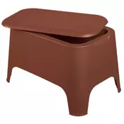 TOOMAX PETRA Vrtna miza s shranjevanjem - Terracotta plast, za 4–6 oseb