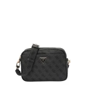 GUESS Torba za čez ramo Meridian II temno siva/črna