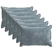 Vidaxl Prevleka za blazino 6 kos HOUTEN Svetlo modra 50 x 80 cm
