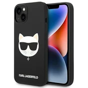 Karl Lagerfeld Silicone Choupette Head ovitek za iPhone 14 Plus (6.7), črna