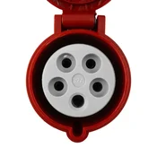 tp electric RAVNA CEE NAPAJALNA VTIČNICA 32A 5P 400V 70X70MM INDUSTRIJSKA