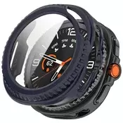 Ovitek z zaščito zaslona Techsuit Defense360 Pro za Samsung Galaxy Watch8 Classic - temno moder