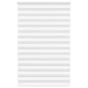 Vidaxl Zebra senčilo bela 140x230 cm tkanina širina 135,9cm poliester