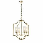 Endon 81914 - Luster na lancu EDREA 4xE14/6W/230V mesing