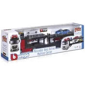 Bburago Street Fire Mercedes tovornjak za prevoz vozil, 1:43