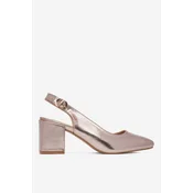 Čevlji s peto Clara Barson WS23070-01 Zlata