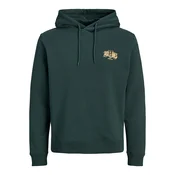JACK & JONES Majica JJAERO rumena/temno zelena/bela