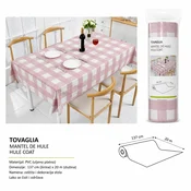 KMT PVC Stolnjak, 20 m, Belo-Roze