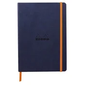 Notes A5, Rhodiarama soft, s gumicom, diktando, tamnoplavi
