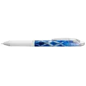 Gel olovka, 0,25 mm, s gumbom, PENTEL EnerGel BLN75 Kiriko, Flying Arrow, plava BLN75ED1-C