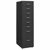Greatstore Premična arhivska omara antracitna 28x41x109 cm kovinska