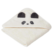 liewood® otroška kopalna brisačka albert panda creme de la creme