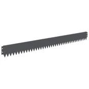 Vidaxl Robovi trave 50 szt. 103 x 10 cm Jeklo Antracit