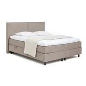 Sivorjava boxspring postelja s prostorom za shranjevanje 180x200 cm Elva Bold – Bonami Selection