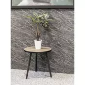 STOCIC ZA KAFU crna, boja hrasta metal, plocasti materijal