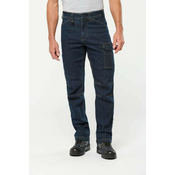 WK705 MENS MULTIPOCKET DENIM TROUSERS