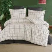Bela enojna posteljnina 200x140 cm Graph – Mijolnir