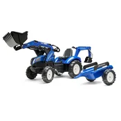Falk Guralni traktor 3090Y New Holland T8 s prednjim utovarivačem i prikolicom plavi