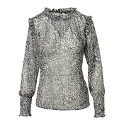 KOROSHI Bluza črna/off-bela