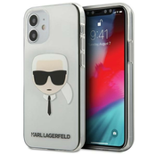 Karl Lagerfeld KLHCP12SKTR iPhone 12 mini 5,4 hardcase Transparent Karl`s Head (KLHCP12SKTR)