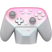 GameSir Super Nova roza brezžični igralni plošček s polnilno postajo za PC & Switch & mobilne naprave