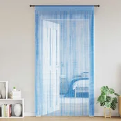 Zavjese od špage 2 kom svijetloplave 100x250 cm
