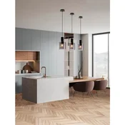 MIRBI VISILICA E27/12W/CRNA & SMOKY NL9236200