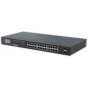 Intellinet 561242 mrežni prekidač Neupravljano Gigabit Ethernet (10/100/1000) Podrška za napajanje putem Etherneta (PoE) 1U Crno
