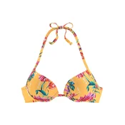 SUNSEEKER Bikini zgornji del rumena/zelena/temno liila/roza