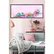 Wallity Dekorativna uramljena slika, 50x120cm, Šarena