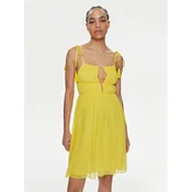 Patrizia Pepe Poletna obleka 2A2714/A061-Y447 Rumena Regular Fit