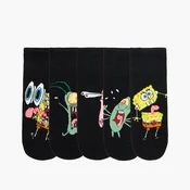 Cropp - Pakovanje od 5 para čarapa SpongeBob SquarePants - CRNO