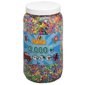 HAMA Beads Midi perlice za likanje - pastelna mešanica, 13.000 kosov (211-50)