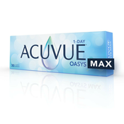 Johnson & Johnson Acuvue Oasys Max 1-Day (30 leća) Dioptrije: -8, Zakrivljenost: 8.5, Promjer: 14.3