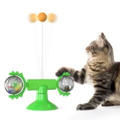 Dardanar PT Rotating Toy Meow Planet Rotating Windmill Rotating Plate Cat Stick Pet Fun Supplies, (21199145)