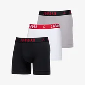 Bokserji Jordan Flight Cotton Core 3-Pack Boxer Brief Black/ White S