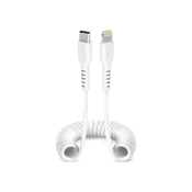 SBS USB-C – Lightning Kabel 17cm bis 1m TECABLELIGTCSW Spiralkabel, Lade in Datenkabel