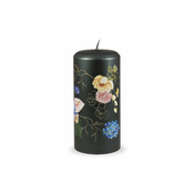 Temno zelena sveča Unipar Flower Paradise, čas gorenja 73 h