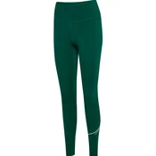 Hummel Športne hlače Court  temno zelena / bela