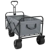 Preklopna kolica Siva 89 x 63 x 96 cm Celik i Oxford poliester