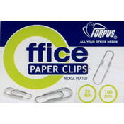 FORPUS SPONKE ZA PAPIR, SREBRNE, 28 MM 100/1 - FO60907
