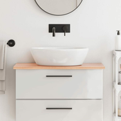 shumee Kopalniški pult svetlo rjav 80x40x2 cm obdelan trden les