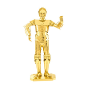 Metalni sastavljivi model Metal Earth - Star Wars Gold C-3PO