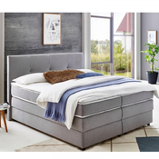 GENT box spring postelja Merlin, siva - Orion 102, 145x208x121